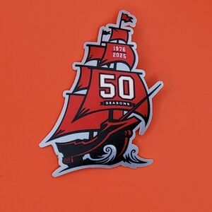 Tamba Bay Buccaneers 50 Seasons Commemorative Ship Patch